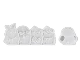 Kit 5 moldes adornos de buhos para luces